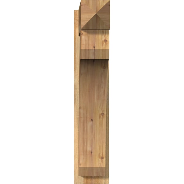 Legacy Arts & Crafts Rough Sawn Outlooker, Western Red Cedar, 8W X 28D X 40H